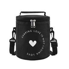 圓形保冷袋, 黑色