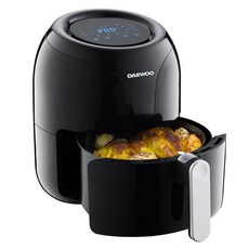 DAEWOO 大宇 空氣炸鍋 3.5L 圓形, 黑色, DEF-D350E