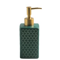 陶瓷方形洗滌劑補充按壓瓶 YT_RA809, 綠色, 1個