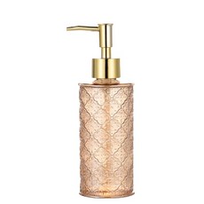 透明廚房洗劑玻璃容器 YT_RA812, 黃棕色, 1個