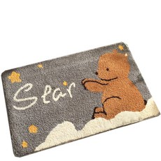 TCR 微笑動物朋友地墊 40 x 60cm, 星熊, 1個