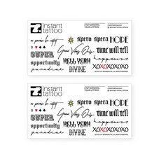 instant tattoo 大膽的紋身貼紙 2p, 你的來信, 1個