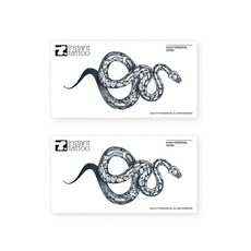 instant tattoo 大膽的紋身貼紙 2p, 毒蛇, 1個