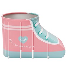 1人用折疊浴缸 L號, 1個, 粉色的