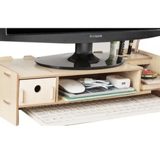 ARYKO 桌面收納螢幕架, 象牙白, 1個