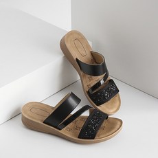 JACK&JILL Buying 女性亮片涼鞋 JB1405S, 黑色, 230