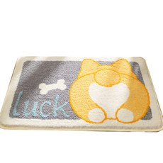 TCR 魚貓 浴室門墊 40 x 60 cm, B, 1個