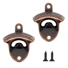 BlueSun 老式壁掛式開瓶器 2p + 螺絲 2p, 相同的顏色, 1套