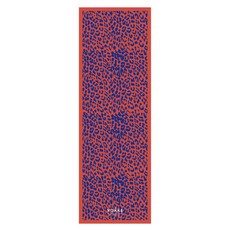 YOAKE 防滑吸汗高級設計瑜伽墊毛巾, 粉紅老虎