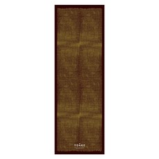 YOAKE 防滑吸汗高級設計瑜伽墊毛巾, 柔和的棕色