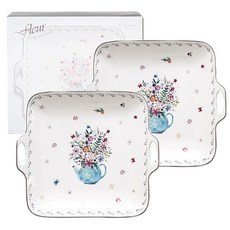 Fleur手柄方形盤組, 2個, 單品
