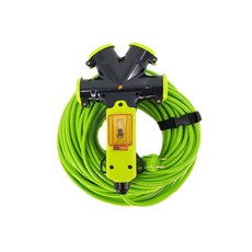 4孔防雨防漏電延長線+移動作業線 SSPM-4Y20, 1套, 25m