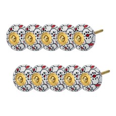 紅色亮點家具把手+配件 Knob-60, 10個