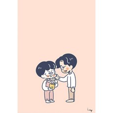 위모던 일러스트 포스터 이아리 Potato chips, 화이트