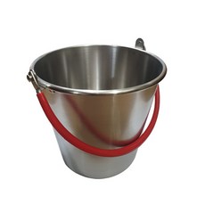 KINGSENS 不鏽鋼冰桶 S號, 紅色（手柄）, 1個