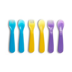 munchkin 感溫湯匙叉子組 6入, 混色, 湯匙 3入+叉子 3入