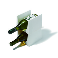 likeit疊層式酒架, 白色的, 2個