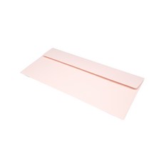 彩色信封袋 水貂毛紙 09 淺粉色 220*105mm 120g 50入, 1個