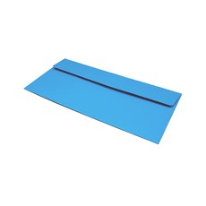 彩色信封袋 水貂毛紙 17 藍色 220*105mm 120g 50入, 1個