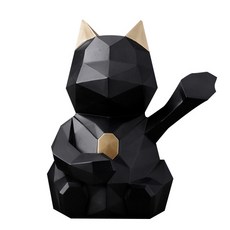 High Five 貓咪存錢筒 L, 黑色, 1個