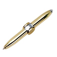 發光指尖陀螺原子筆 指尖陀螺, 金色