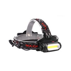 충전식 LED 헤드랜턴 MAX 3000LM DOUBLE SIDE COB+T6+2XPE LAMP + 충전식 배터리 2200mAh 2p 세트, 혼합색상, 1세트