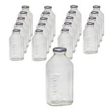 Del Monte果汁方形玻璃瓶 銀色, 500ml, 20個