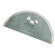 葉子亮點門墊 S, 綠色, 1個