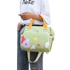 JH Company 花朵印花2way手提包, 綠色