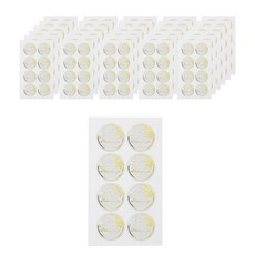 01씰 투명 눈꽃웨딩 포유 스티커 T-06 8p, 금박, 38개