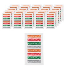 01씰 투명 브러쉬 밴드형 핸드메이드 스티커 T-03 8p, 혼합색상, 38개