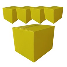 塑膠瓦楞板 搬家箱 1號, 黃色, 10個