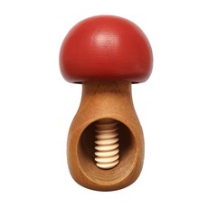 超簡單原木核桃夾, 磚紅色, 1個