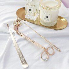 더이쁨 蠟燭護理用品3件組 EP-0448, 金色, 1套