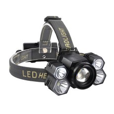 BATTLE FISHING 5顆LED頭燈TG-0845, 黑色的, 1個
