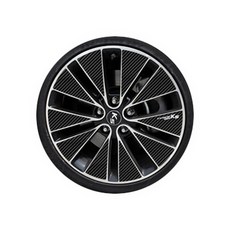 EOREUNKING K5 18 雙層輪框飾蓋, 碳纖黑, 1個