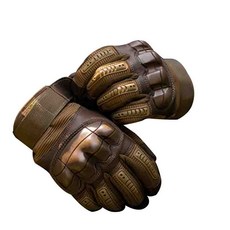 戰術軍事左右運動手套, 棕色