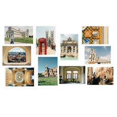 10款歐洲復古明信片組, 混色, 1套