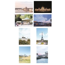 海外旅行明信片套組歐洲, 混色, 1套