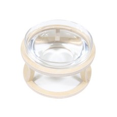 casamico 狗狗貓咪原木玻璃水碗 大型 特大型 高17 x 16.5cm, 混合顏色, 1個