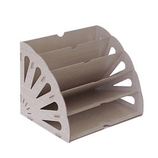 YOU&ME桌上文件整理盒, 淺褐色的, 5層