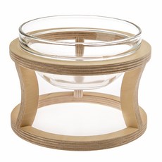 casamico 寵物原木玻璃水碗 大型, 混合顏色, 1套