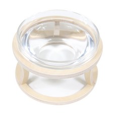 Casamico 寵物原木玻璃水碗 特大號, 1個, 混和色