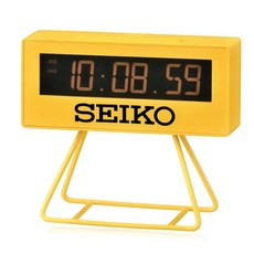SEIKO 精工 迷你桌鐘 QHL062Y, 黃色的
