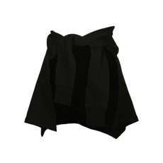 女款素色遮臀綁帶裙