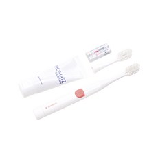 TROMATZ 基礎套組牙刷粉色+刷頭+牙膏+電池+說明書, TROMATZ-B, 1組