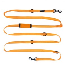펫스츄리 강아지 올인원 폴딩 리드줄, ORANGE, 1개