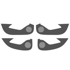 DIACOAT 室內防刮毛氈門板保護套, 灰色, 雷諾三星 XM3, 雷諾三星