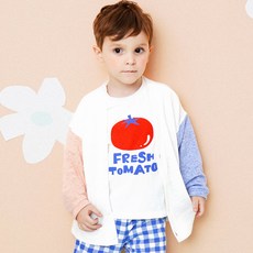 HEJMINI 童款兔子印花拼色亞麻開襟外套