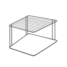 metaltex 2層角落收納架, 1個, Lava Black